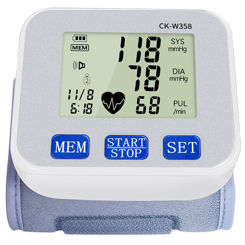 Exclusive for Cross-Border Automatic Household Electronic Sphygmomanometer Monitor Heart Rate Pulse Detector Blood Pressure Meter
