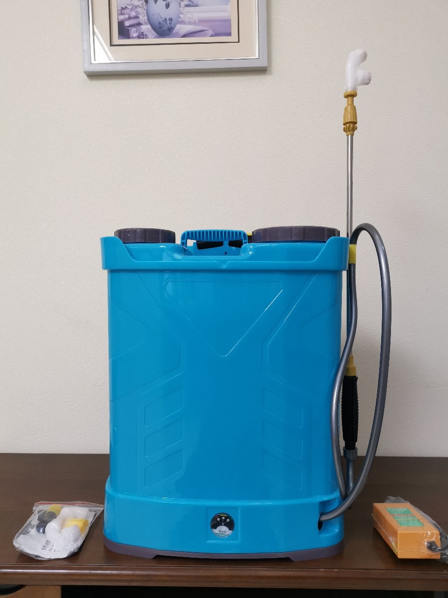 高压喷雾器电动背式质平地喷雾林业汽油机草坪喷壶锂电20升容量