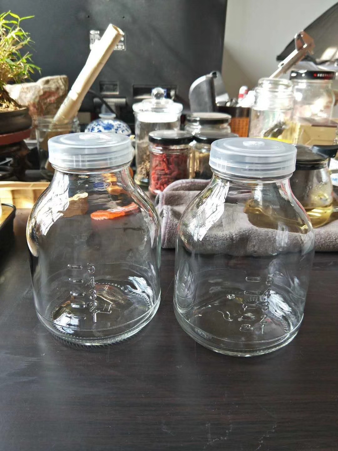 组培玻璃瓶组培瓶菌种瓶兰花瓶650ml食用菌生态瓶虫草育苗实验瓶