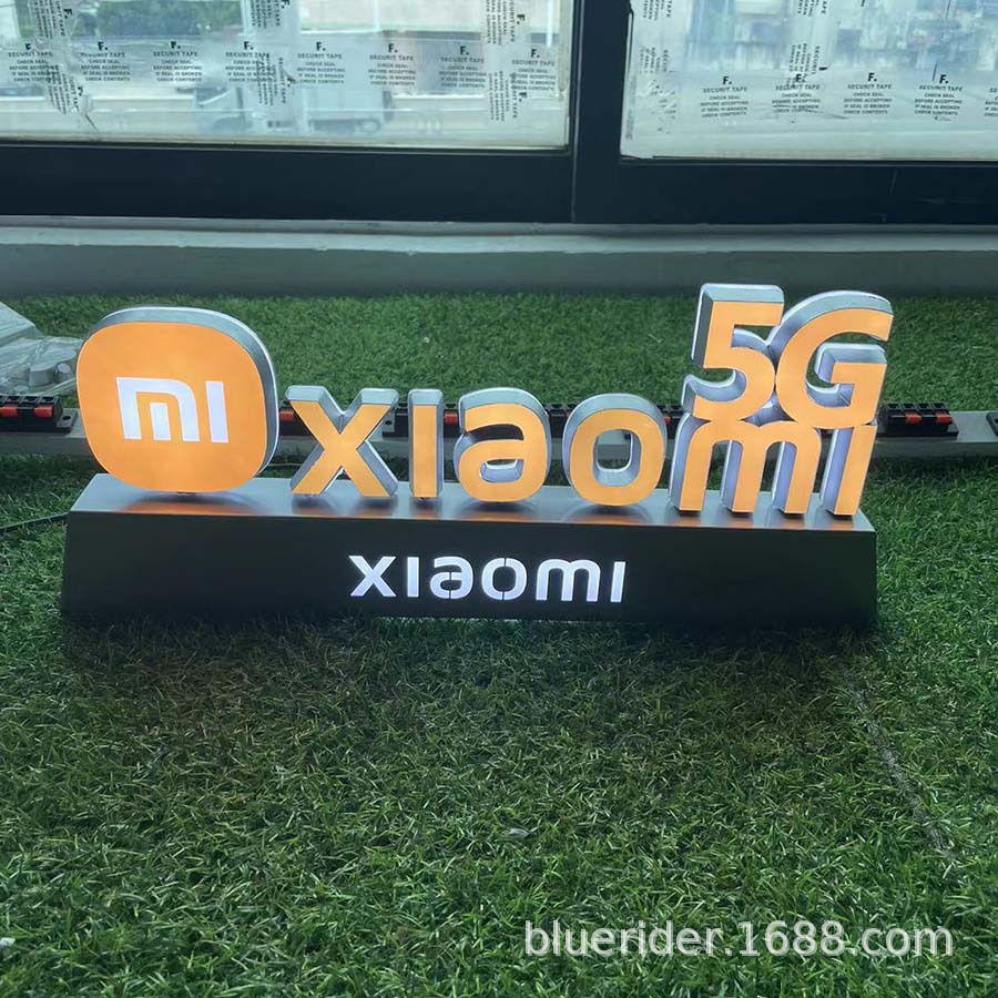 led桌面发光字 realme 5g 小米xiaomi 华为迷你字落地立式发光字