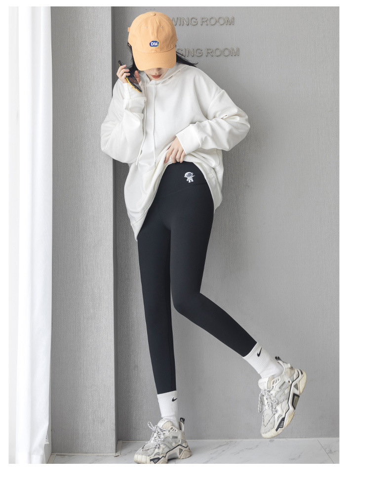 外穿羊羔绒芭比裤女秋冬提臀显瘦鲨鱼皮保暖裤大码高腰液体瑜伽裤