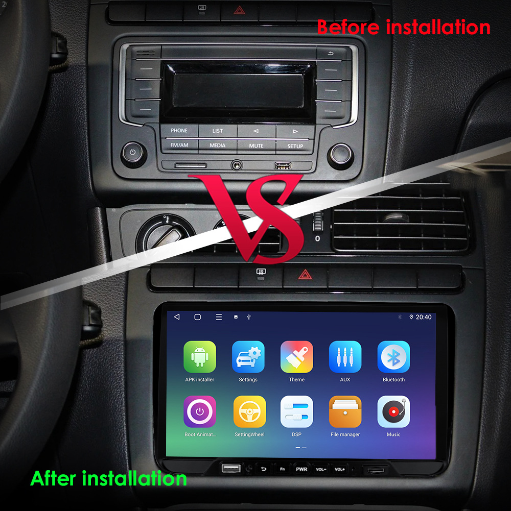 Applicable to 9-Inch Volkswagen a Universal Machine Navigation Car Navigator Reversing Image GPS Android Phone MP5 Player