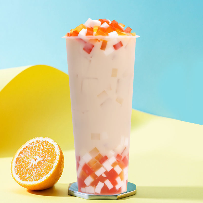 三色水晶果椰果粒珍珠奶茶店专用原材料商用5斤冰粉水果捞配料