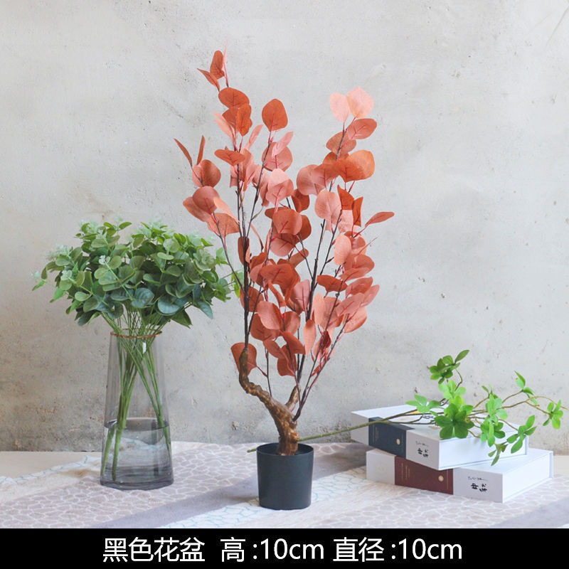 Nordic Eucalyptus Zamioculcas Leaves Fake Flower Fake Trees Living Room Decoration Plant Bonsai Decoration Large Green Plant