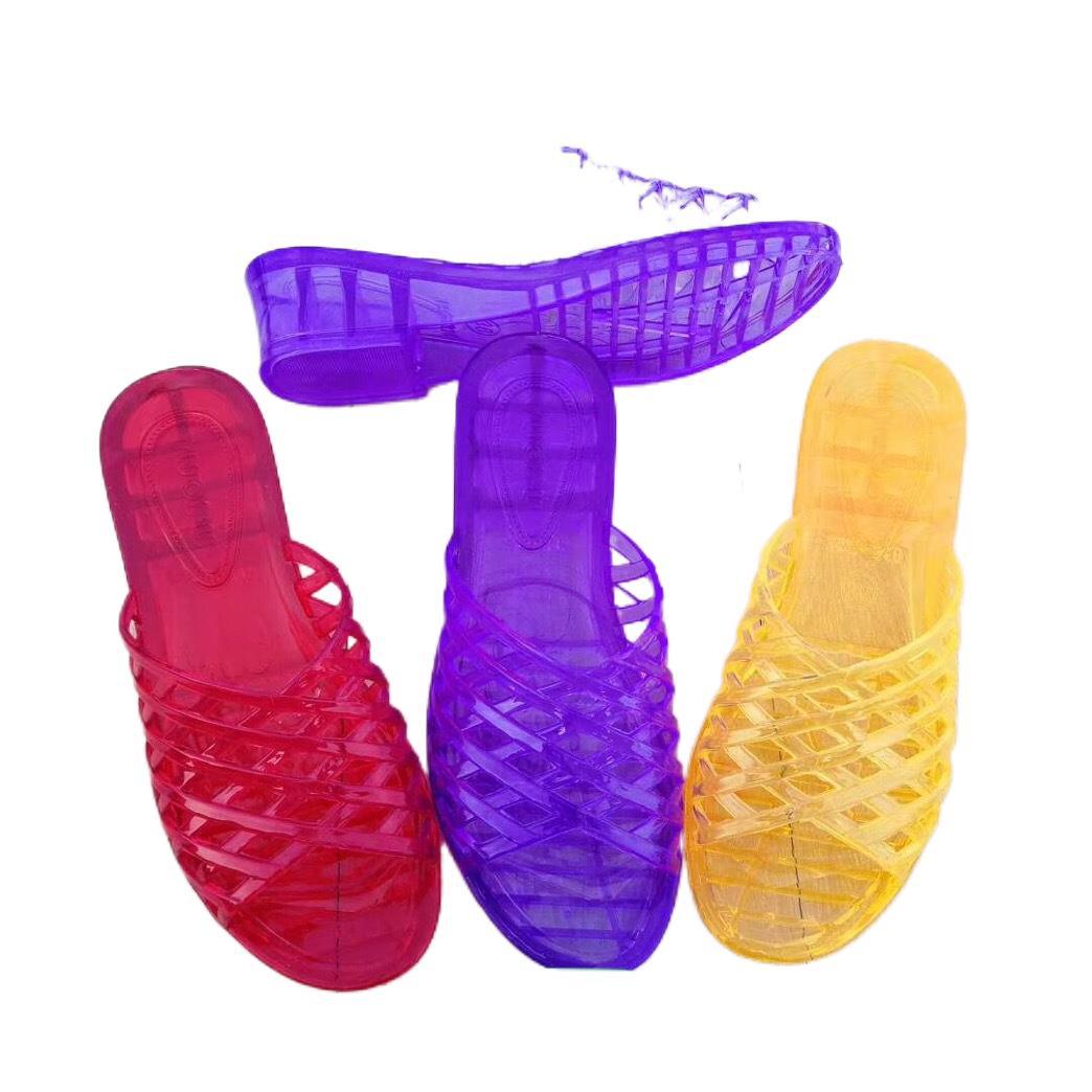 2020新款水晶女式凉拖鞋好质量地摊热卖女款水晶鞋家居拖鞋