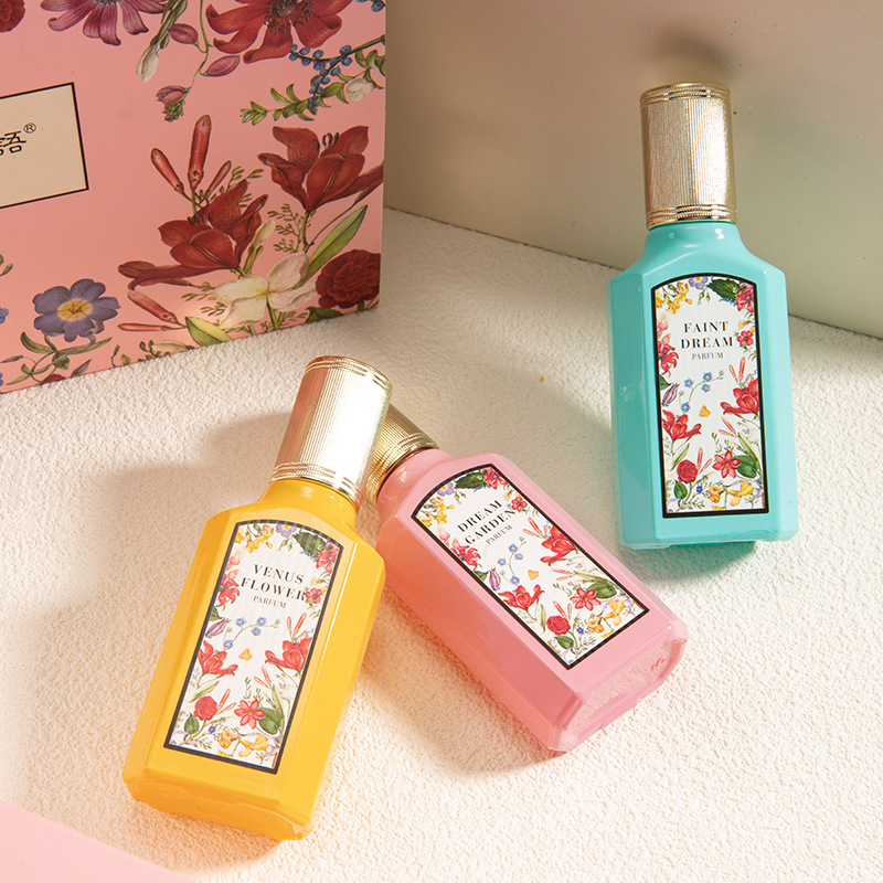 2023 New Sweet Dreams Chopsticks Flower Perfume for Women Suit Jasmine Flower Fragrance Three-Piece Set Student Gift Thailand