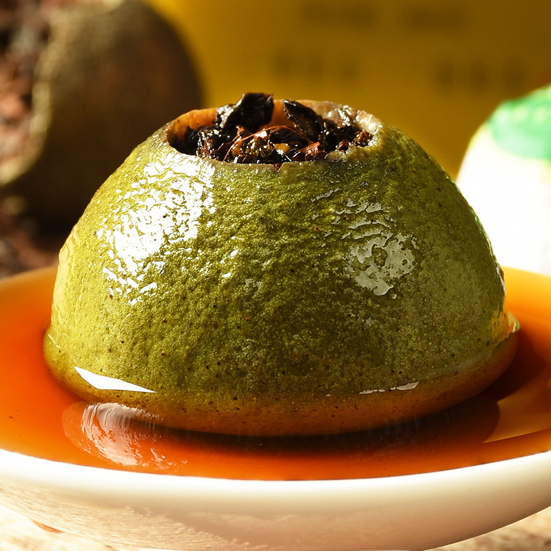 批发新会小青柑年货礼盒装青桔普洱茶迷你小沱茶青桔陈皮茶叶250g