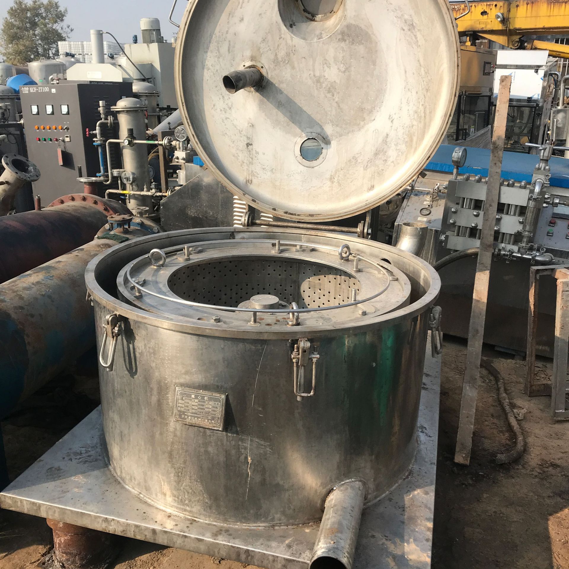 二手pd1250三足吊袋离心机 316l不锈钢离心机 平板离心机