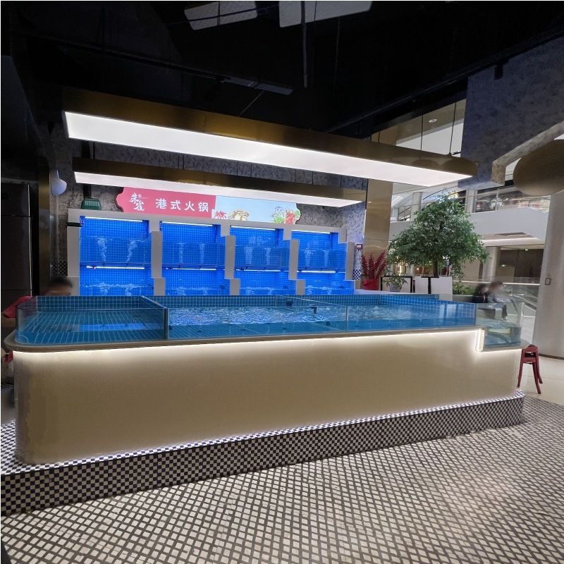 海鲜缸酒店固定缸饭店海鲜池商用超市贝类缸海鲜鱼缸异型缸工程缸