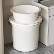 塑料水桶带盖家用手提水桶多功能加厚储水桶学生宿舍大容量洗澡桶