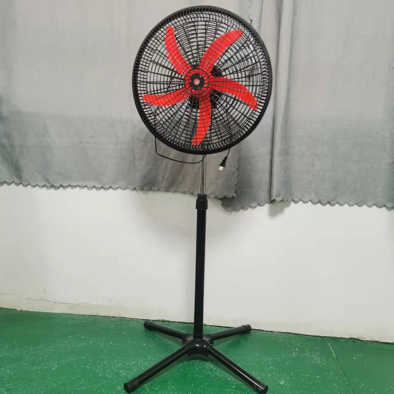 工厂外贸三合一家用18寸牛角扇立式摇头电风扇静音落地扇跨境电商