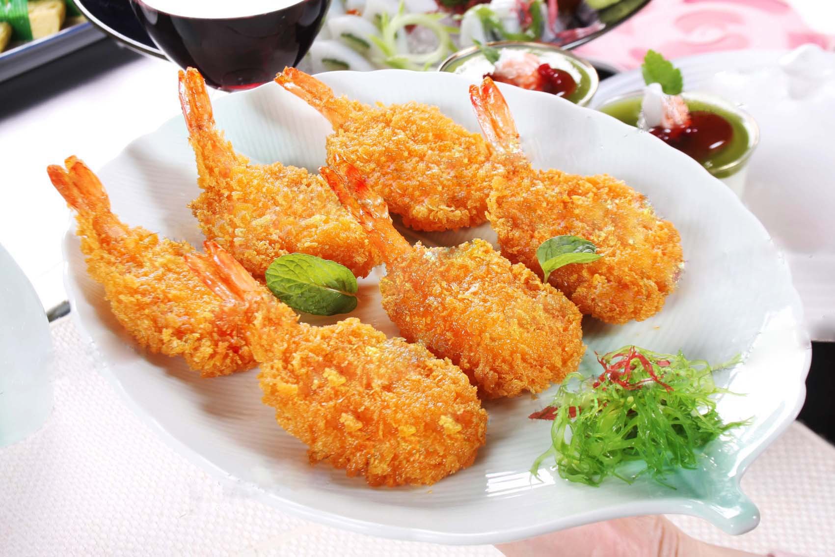 亚洲渔港黄金蝴蝶虾1kg裹粉凤尾虾尾酒店食材油炸海鲜小吃半成品