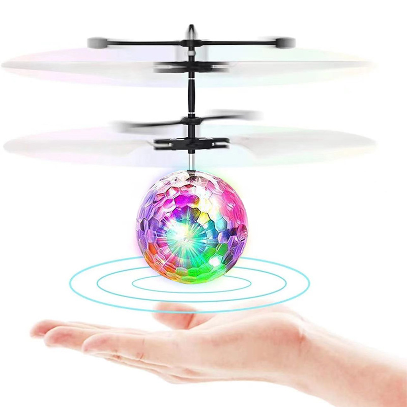 Cross-Border UFO Induction Flying Ball Aircraft Stall Toy Suspension Robot Color Ball Spinning Ball