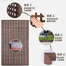 厂家直发防腐木栅栏网格花架实木户外围栏篱笆装饰庭院隔断护栏花