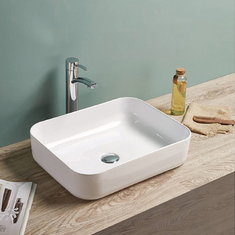 浴室台上洗手盆洗手台盆一体洗手池一体新款艺术台上洗脸盆卫生间