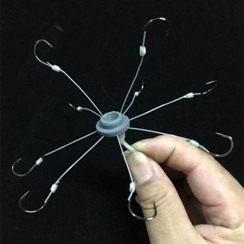纯手工翻板鱼钩绑好套装翻版爆炸飞钩八爪丸世溪流海夕鲢鳙盘钩