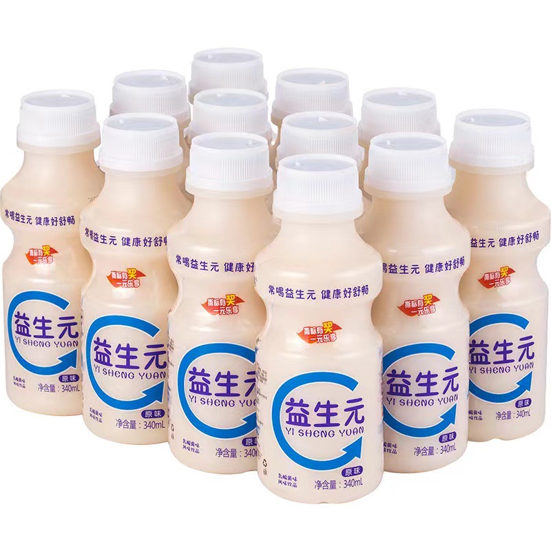 乳酸菌益生元牛奶饮品340ml*12瓶儿童学生成人早餐酸奶饮料整箱批