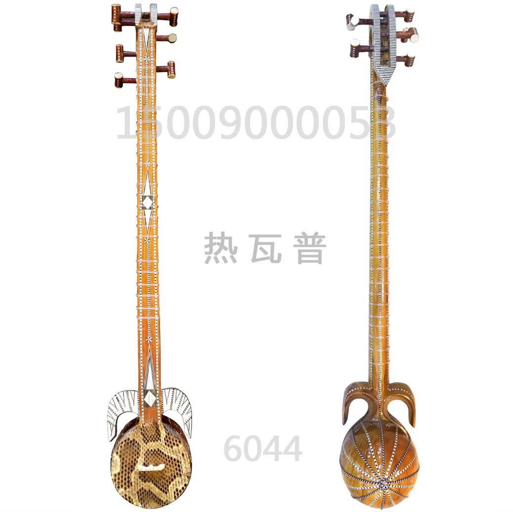 新疆维吾尔族演奏乐器热瓦普蛇皮牛皮弹拨新疆舞