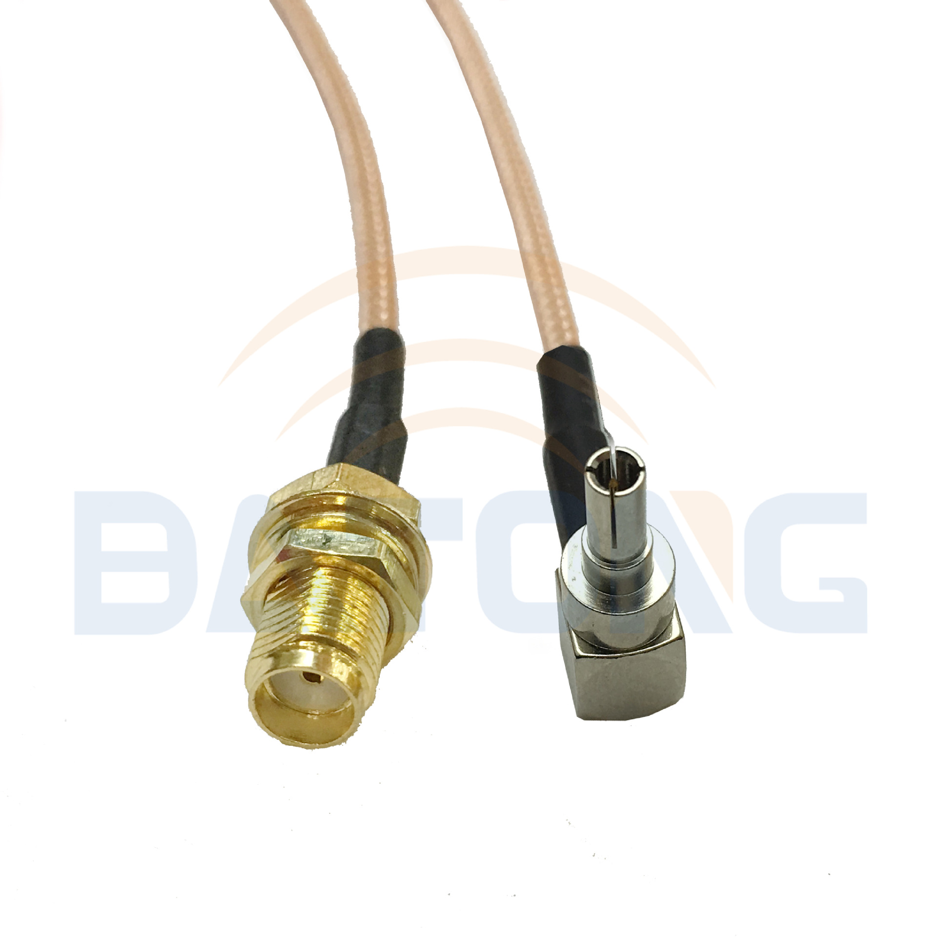 射频同轴连接线跳线crc9-jw公头转sma-k母头 rg316线 sma转接线