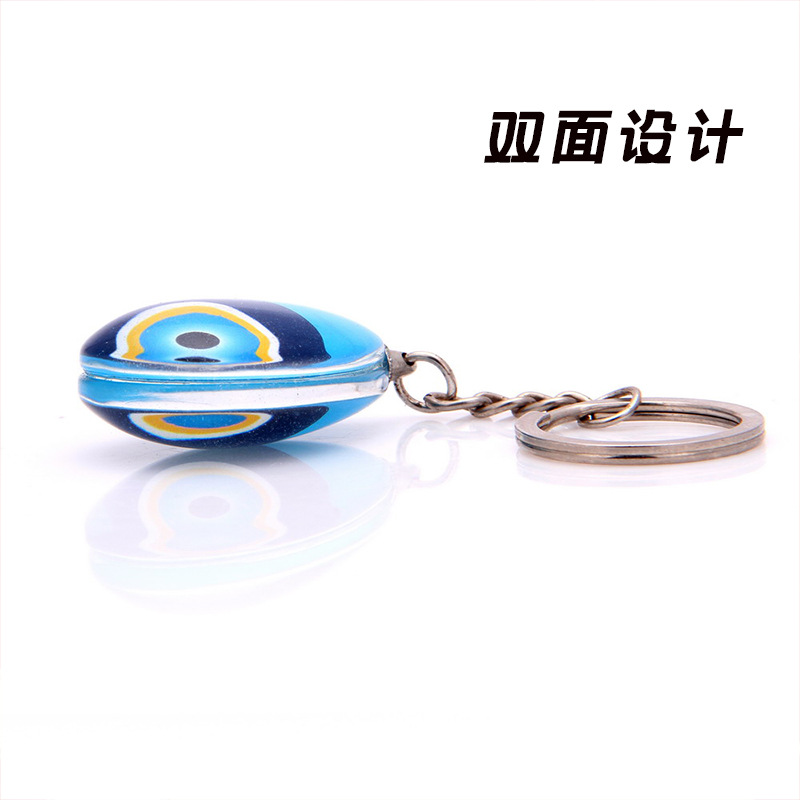 Factory Direct Crystal Double-Sided Keychain Crystal Key Chain Photo Pendant Making Creative Birthday Gift