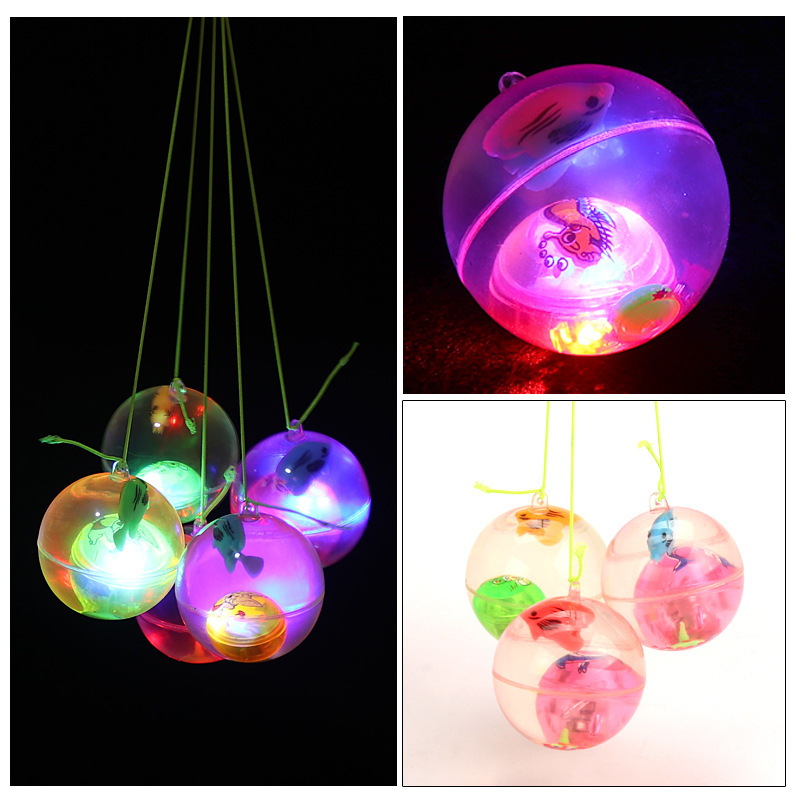 Flash Crystal Ball Jumping Ball Bouncing Ball for Children Luminous Stall Supply Hot Sale Toy Stall Small Gift Drainage