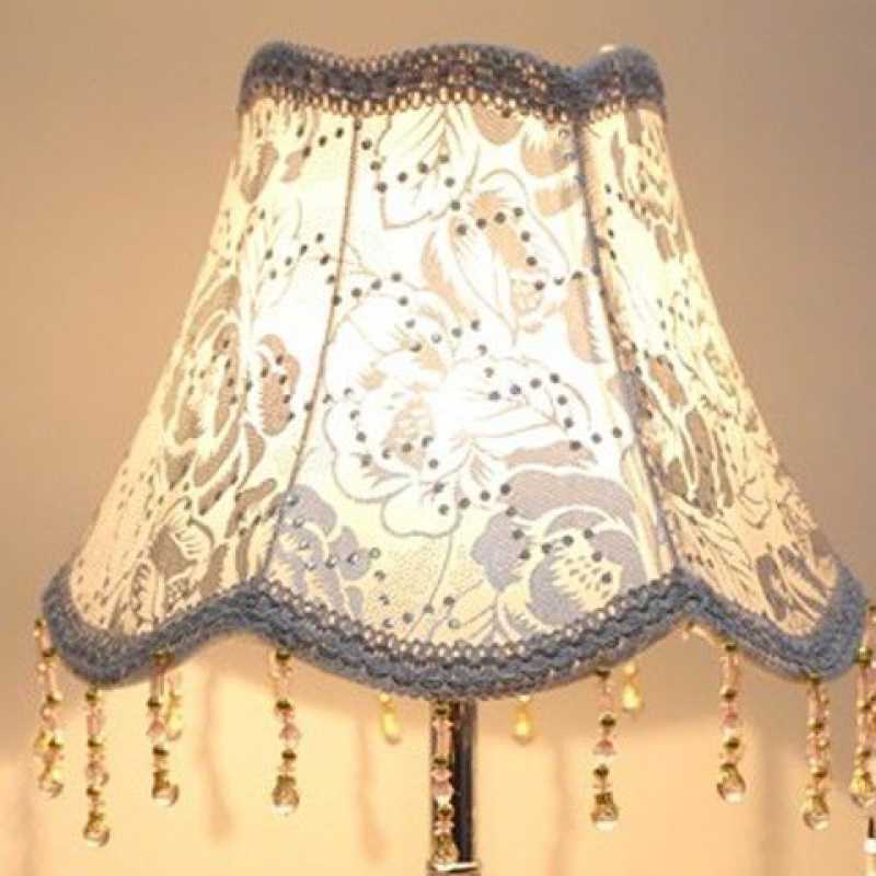 Lamp Accessories European Style Table Lamp Shade Bedroom Bedside Lampshade for Wall Lamp Vintage Fabric E27 Screw Floor Lamp Shade