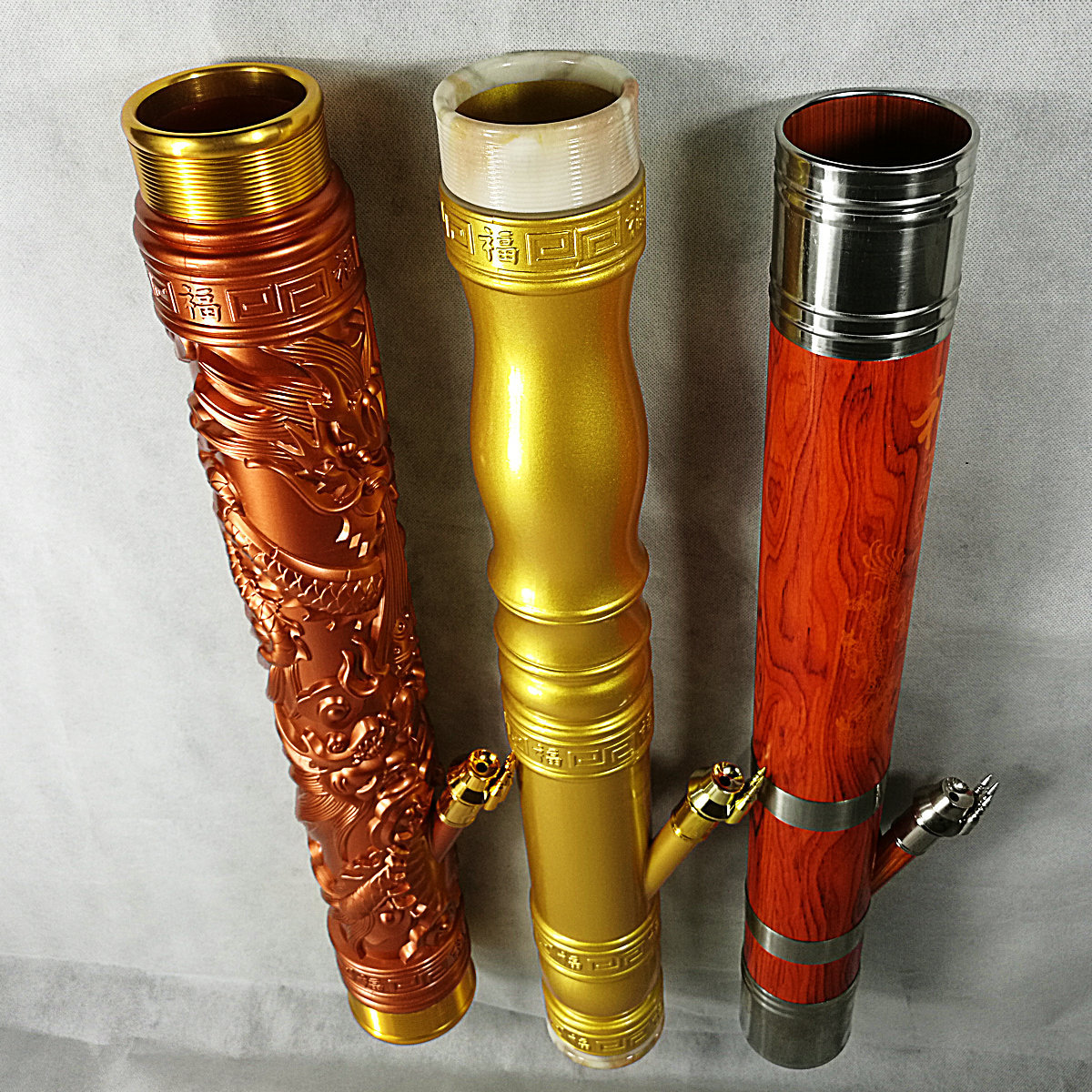 云南 烟筒 水烟筒 水过滤烟桶仿实木云南水烟丝桶水烟壶大号