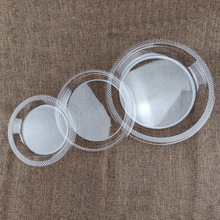 厂家批发一次性盘子PET透明吸塑圆盘水果甜品浅盘6/7/9寸塑料盘
