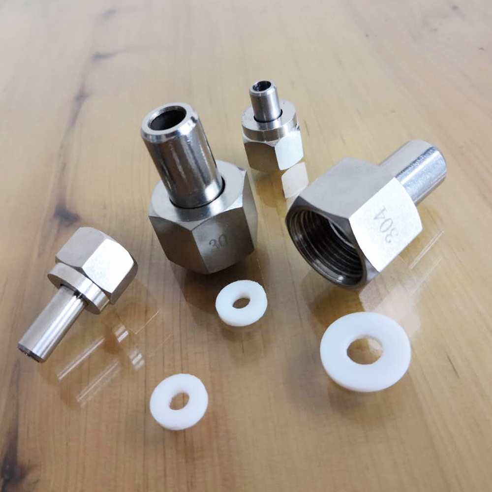 压力表焊接底座304不锈钢活动焊接头m20*1.5-14管螺帽m14*1.5-8