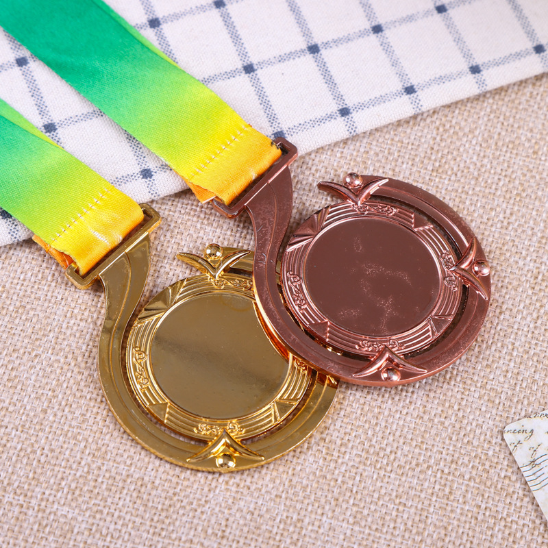 Manufacturers Supply Medals Customized Listing Children's Metal Gold Medal Marathon Primary School Student Sports Medal