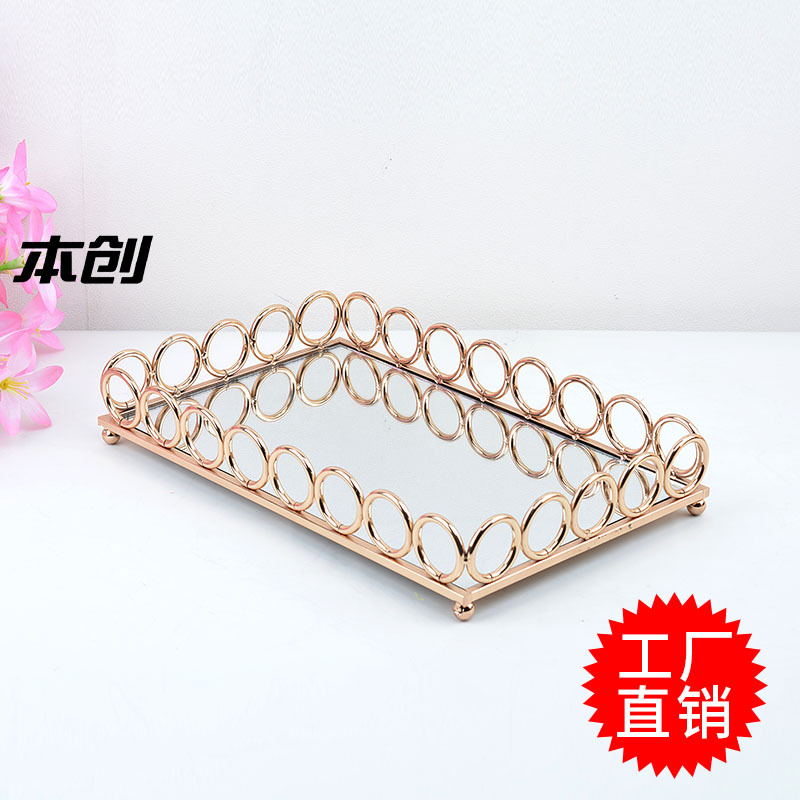 European Afternoon Tea Dim Sum Tray Dessert Cake Display Stand KTV Bar Wine Fruit Tray 9228