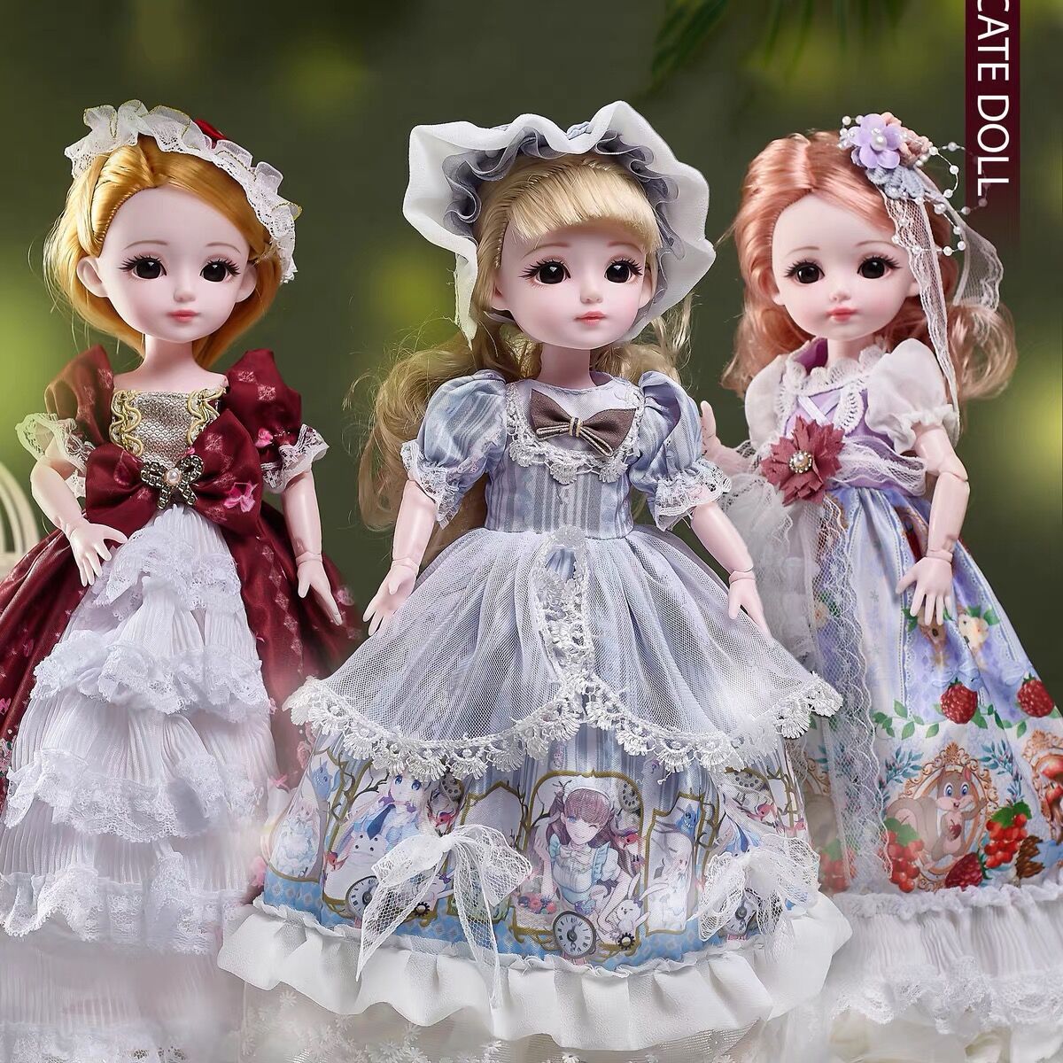 美伊洛丽塔31cm洋娃娃换装bjd人偶23关节儿童女孩过家家玩具套装