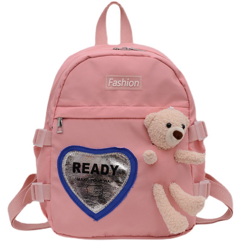 Korean Style Little Bear Children's Bag 2021 Cross-Border New Arrival Cartoon Cute Girl's Backpack Primary School Student Class Schoolbag