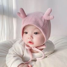 婴儿帽子秋冬季保暖包头帽宝宝可爱超萌护耳帽纯棉舒适网红婴儿帽