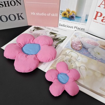 韩国东大门秋冬新款两色超大立体花朵五叶花粉色充棉服装辅料diy