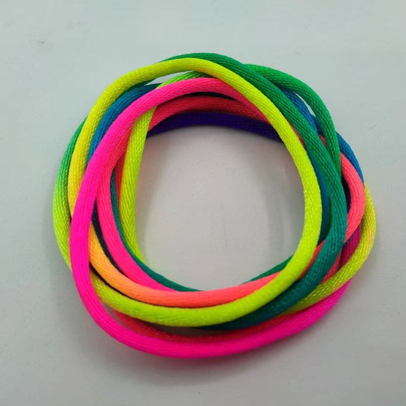 七彩翻花绳儿童挑花绳8090后还旧游戏幼儿园礼品玩具3mm1.6米