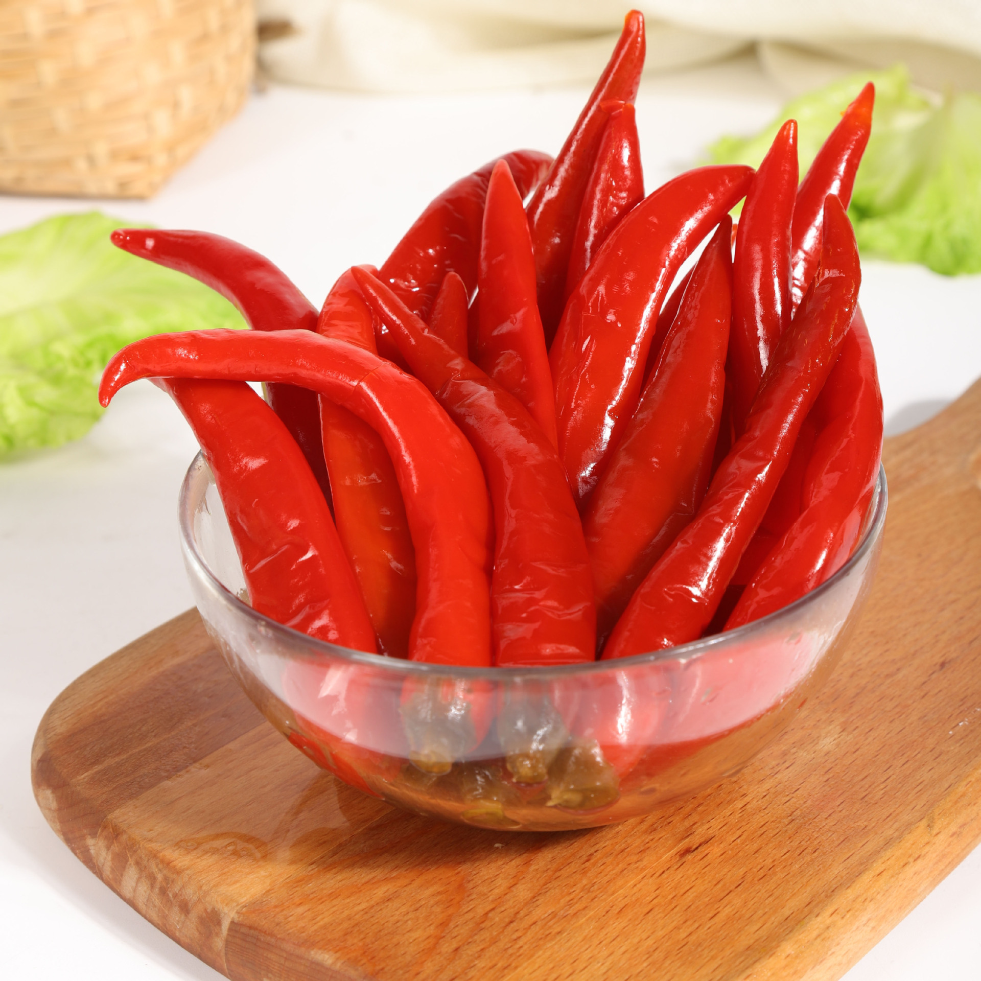 老坛泡辣椒二荆条农家自制泡菜泡海椒炒菜料400g袋装四川泡红椒