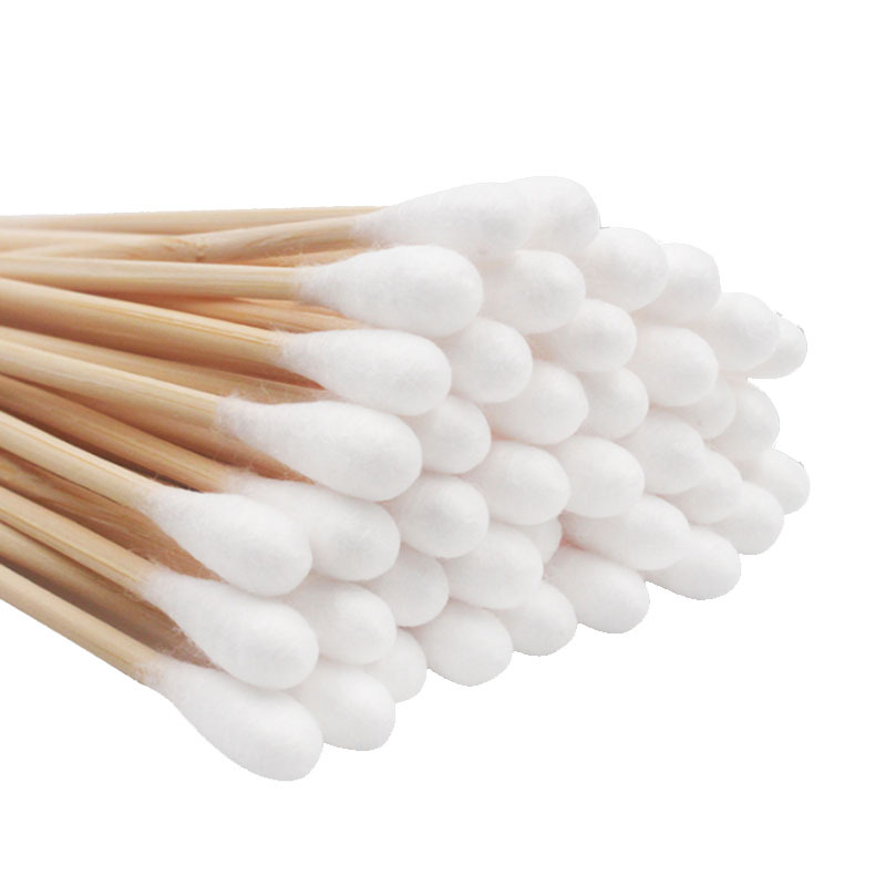 Beijing Dekang Medical Cotton Swab Disposable Disinfection Big Head Cotton Rod Baby Wooden Stick Single Head Cotton Swab Wound Medicine