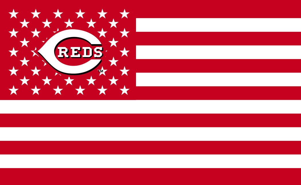 mlb 美国职业棒球大联盟 cincinnati reds 辛辛那提红人队 旗帜