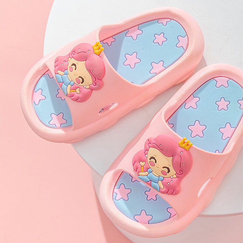 kid shoe Children's Slippers Summer Boys and Girls Cute Cartoon Non-Slip Soft Bottom Home Summer Slippers Wholesale One Piece Dropshipping