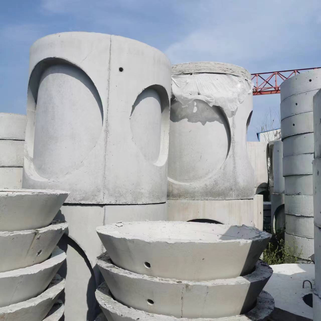 混泥土污水检查井 钢筋水泥雨水井直径1000/700直径1250阀门井