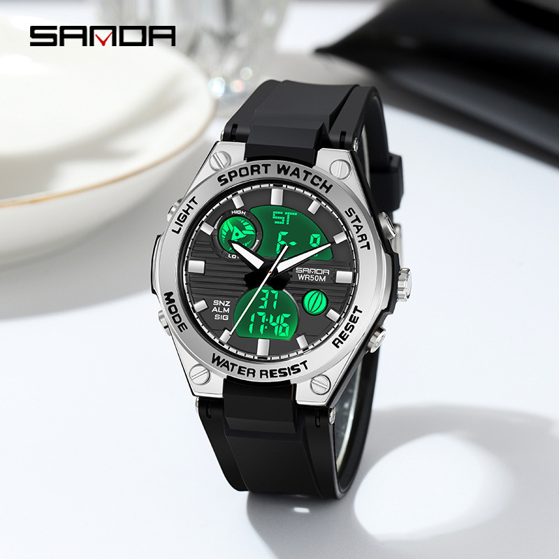 三达特种兵战术手表男多功能运动成人户外潮流智能情侣学生电子表