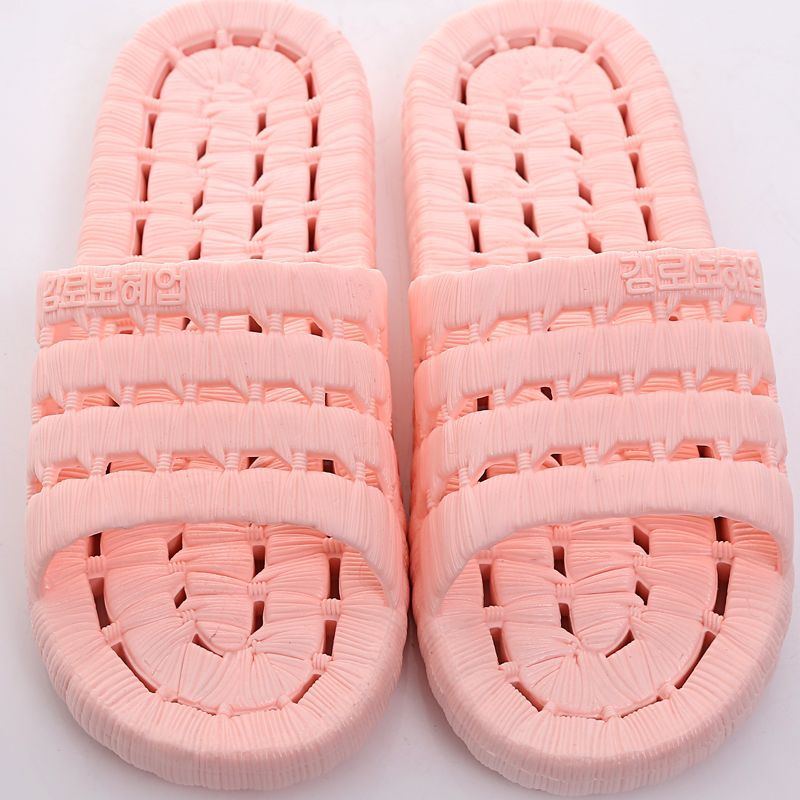 Bathroom Slippers Leaking Female Summer Home Indoor Non-Slip Bath Soft Bottom Home Outdoor Wear Cute Male Home with Couple