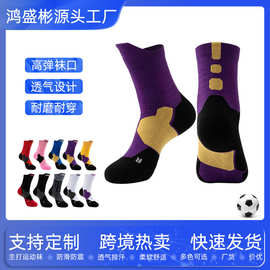 篮球袜子高帮中筒袜加厚毛巾底运动袜成人男女学生专业训练袜厂批