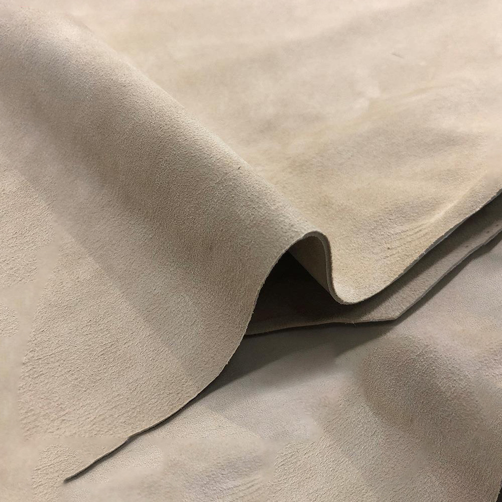 现货柔软彩色羊反绒 头层混种羊翻毛皮 绒面服装箱包鞋靴真皮面料