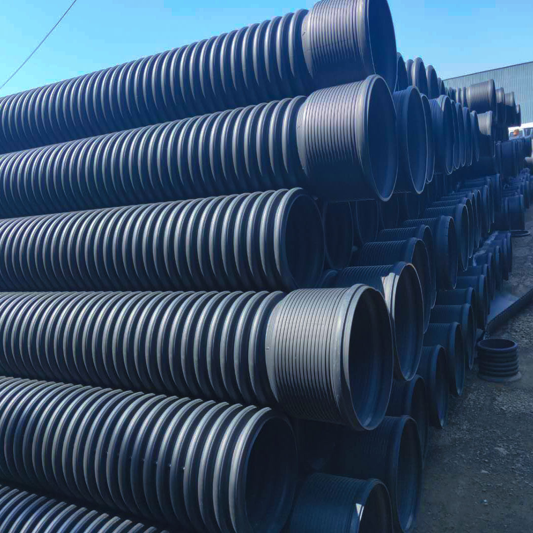 hdpe双壁波纹管 市政排污管农村污水管 市政雨水管n8n6n4塑料管
