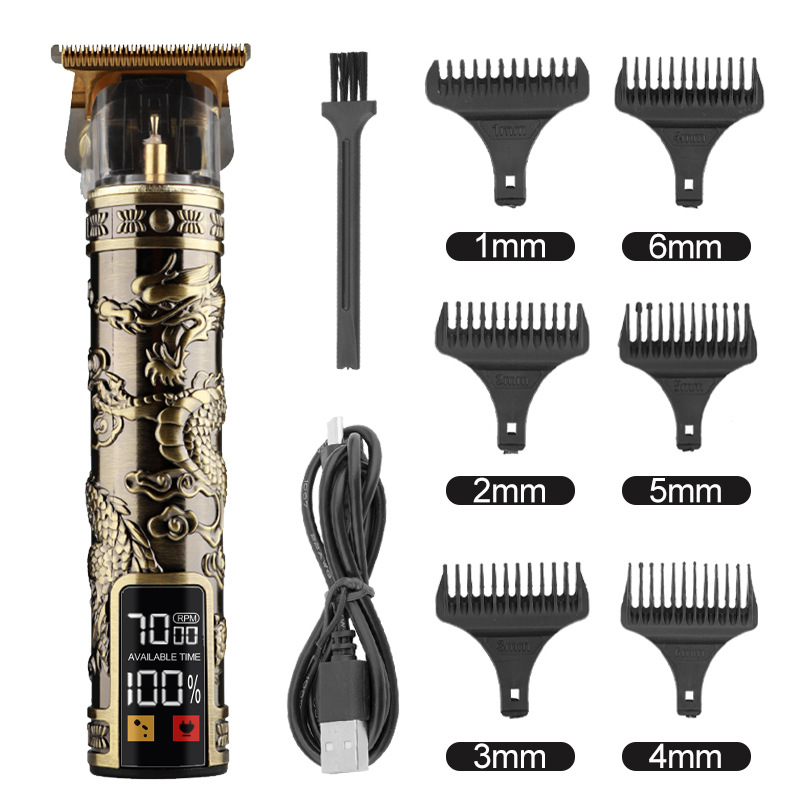 Oil Head Trim Haircut Clippers Electric Hair Clipper Shaving Head Electric Hair Cutter T9 Carving Electric Clipper Buddha Head Electric Scissors Cross-Border