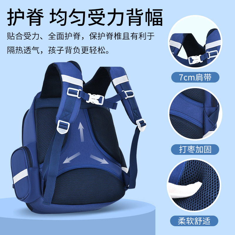 Primary School Student Schoolbag Boys and Girls Backpack 1-3-6 Grade Lightweight Burden Reduction Backpack Primary School Student Schoolbag