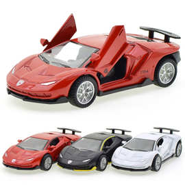 现货热销仿真兰博合金基尼车模型蛋糕装饰摆件地摊儿童玩具回力车