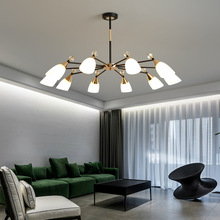 北欧风格吊灯简约美式客厅灯吊灯后现代创意艺术吊灯卧室餐厅灯具